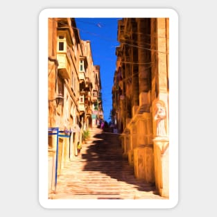 Valletta stairs Sticker